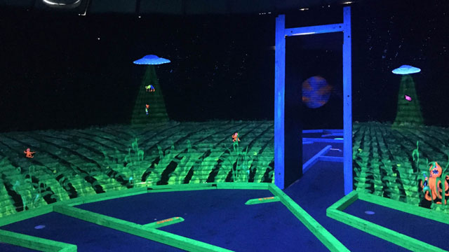 Black Light Mini Golf